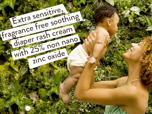 Babo Botanicals Diaper Cream - Soothing 25% Zinc Oxide, Calendula & Shea - EWG Verified - 3oz