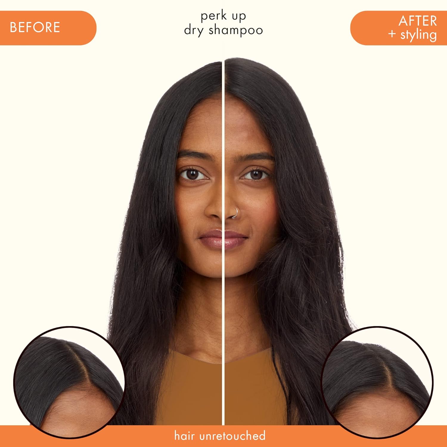 amika Perk Up Dry Shampoo - Fresh Look with No Residue, Rice Starch Formula - 5.3 oz