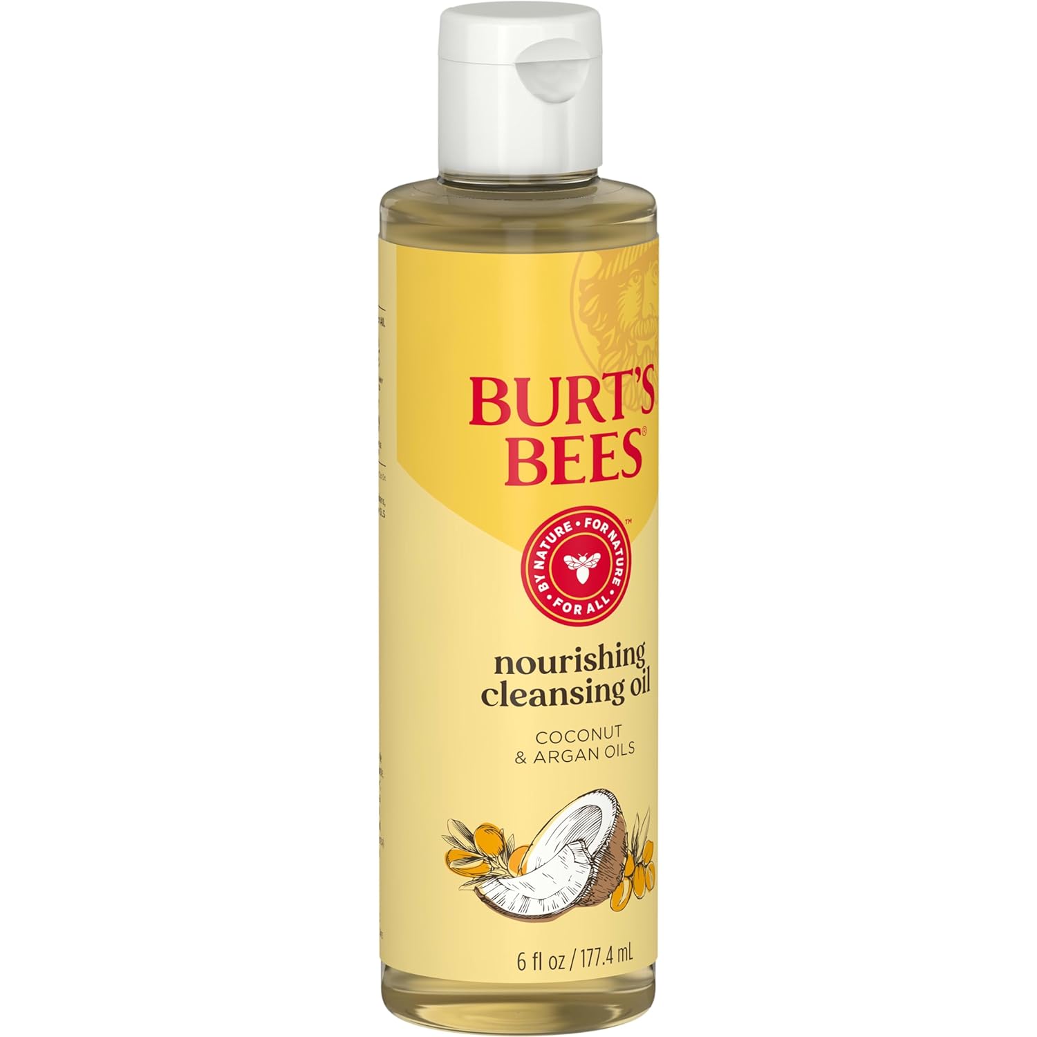 Burt's Bees Cleansing Oil - Hydrating Coconut & Argan Oil, Natural Ingredients - 6 fl. oz.