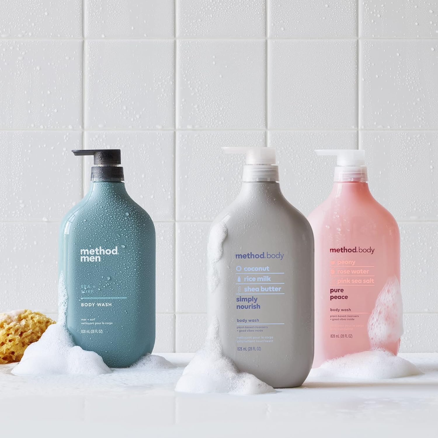 Method Body Wash - Paraben & Phthalate Free, Moisturizing Peony & Rose Water - 28 oz