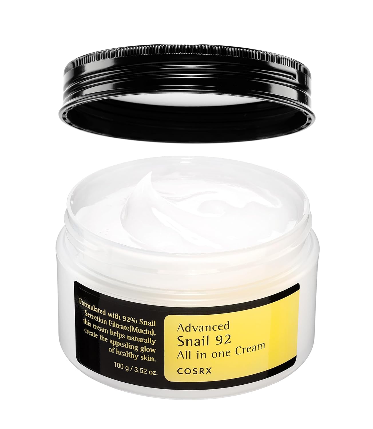 COSRX Moisturizer - Hydrating Snail Mucin Repair for Sensitive Skin, Hypoallergenic - 3.52oz