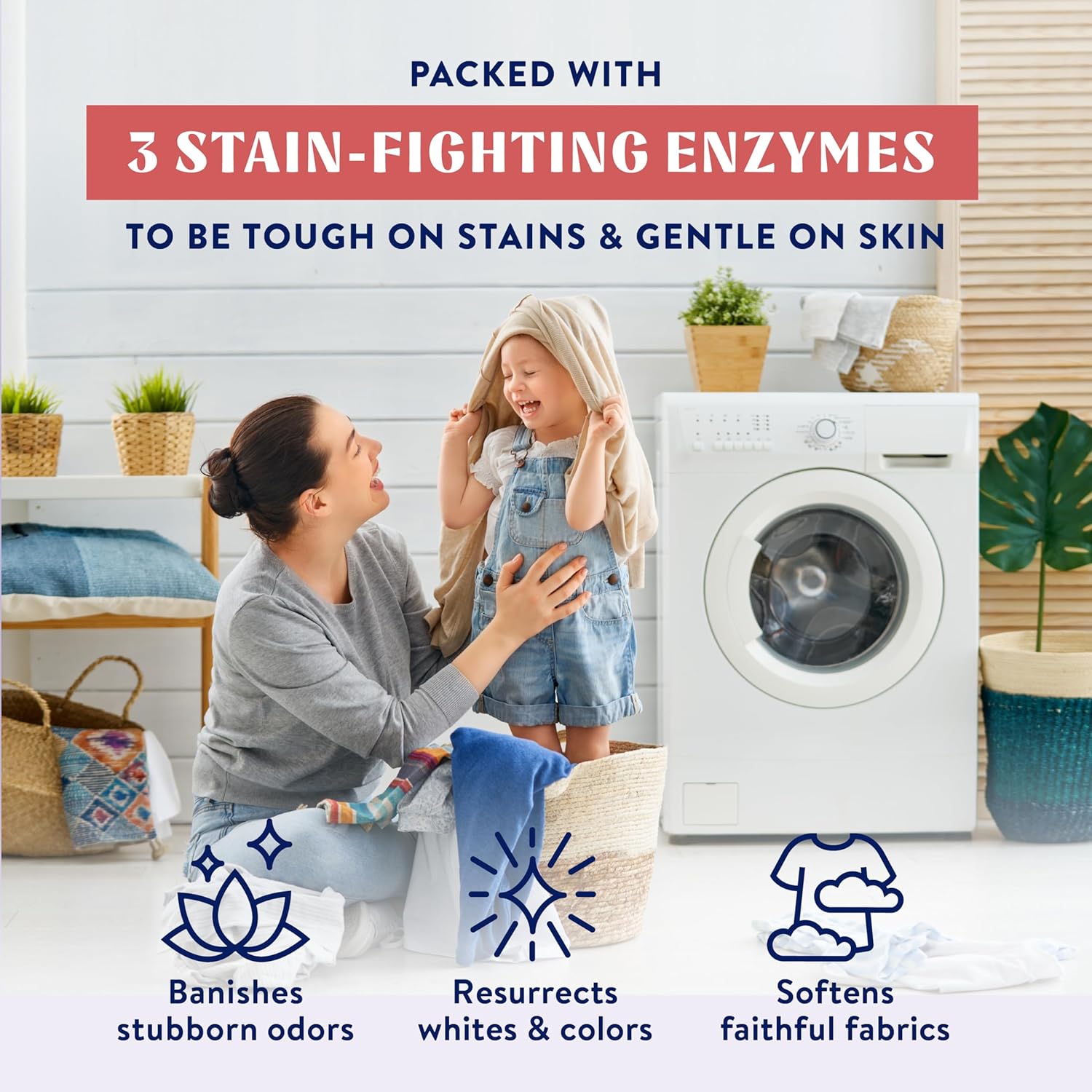 Ultra Concentrated Laundry Detergent - Fights Stains & Odors, Juniper Sandalwood Scent - 32oz