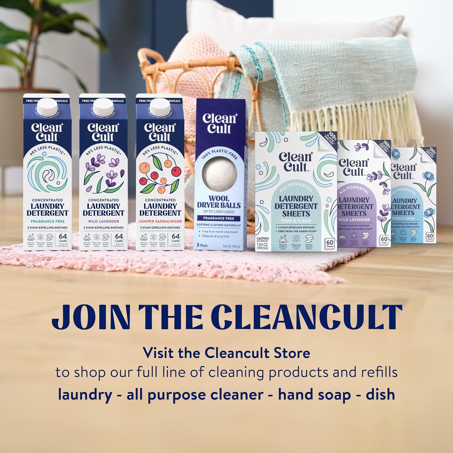 Ultra Concentrated Laundry Detergent - Fights Stains & Odors, Juniper Sandalwood Scent - 32oz