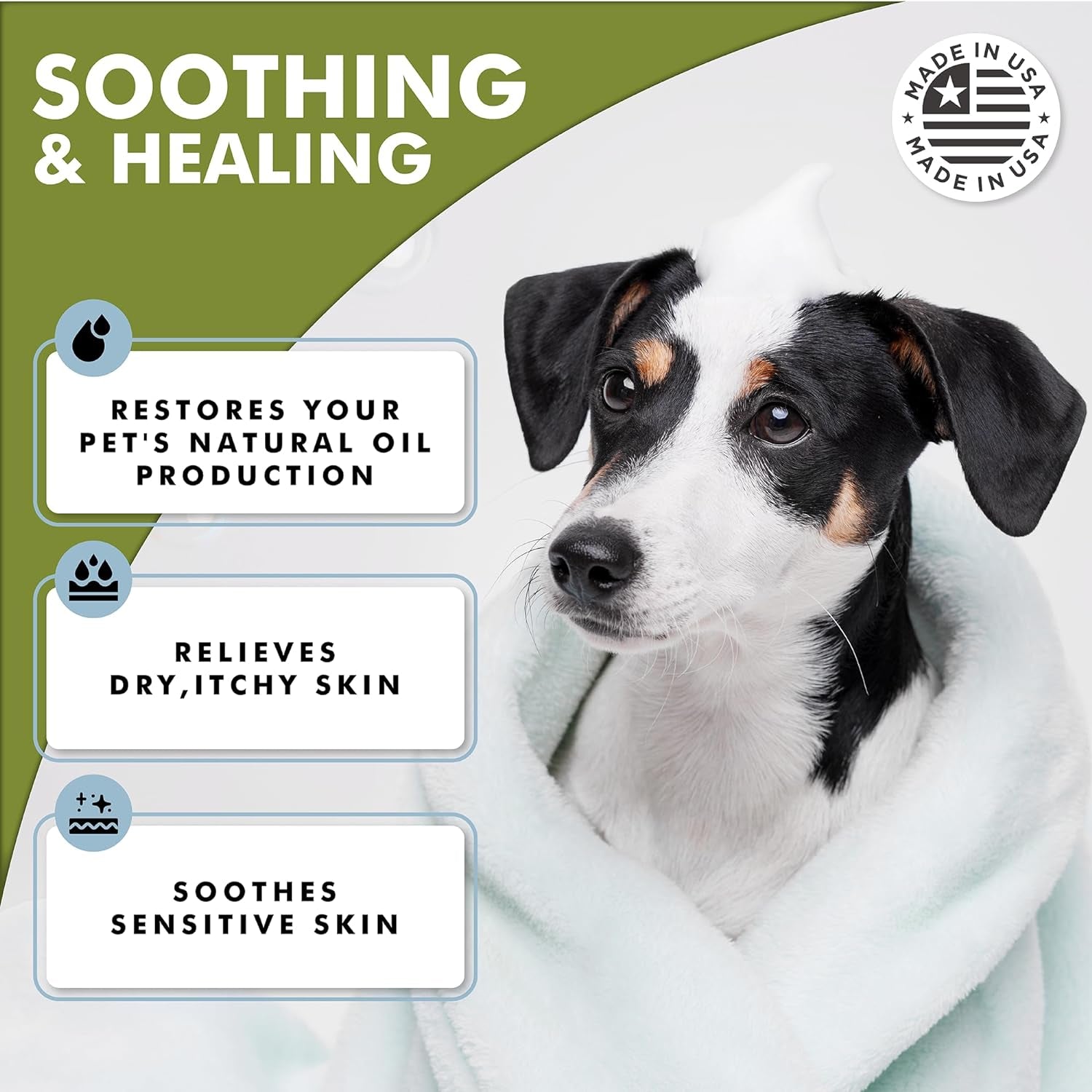 Oatmeal Dog Shampoo & Conditioner 17Oz [USA] 5 in 1 Plant-Based Organic Sulfate-Free Soap-Free-Tearless Moisturizer for Dandruff Allergies & Itchy Dry Sensitive Skin-Puppy Grooming []